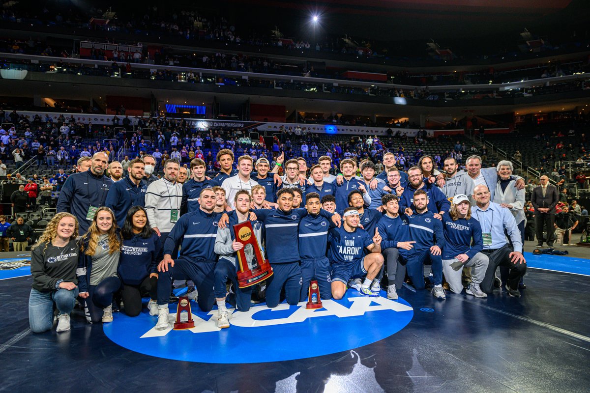 PENN.
STATE.
PERFECT.

Nittany Lions add to 2022 team title with a 5-0 show in the NCAA Finals!

Full recap, agate, and final bracket are live at GoPSU!
gopsusports.com/news/2022/3/19…
#PSUwr