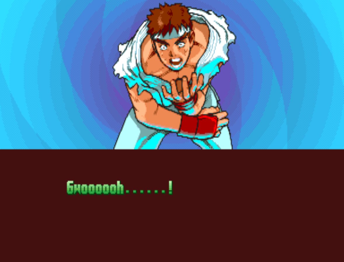 Ending for Street Fighter Alpha-Ryu(Arcade)