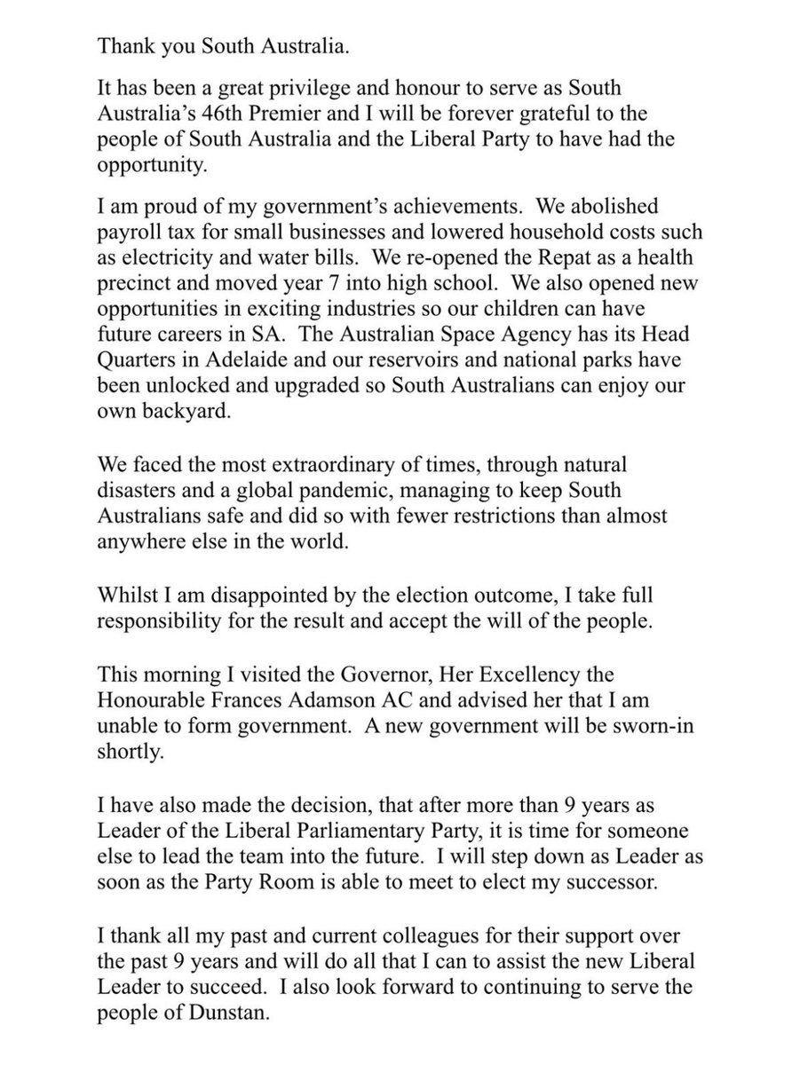 Steven Marshall AO tweet media