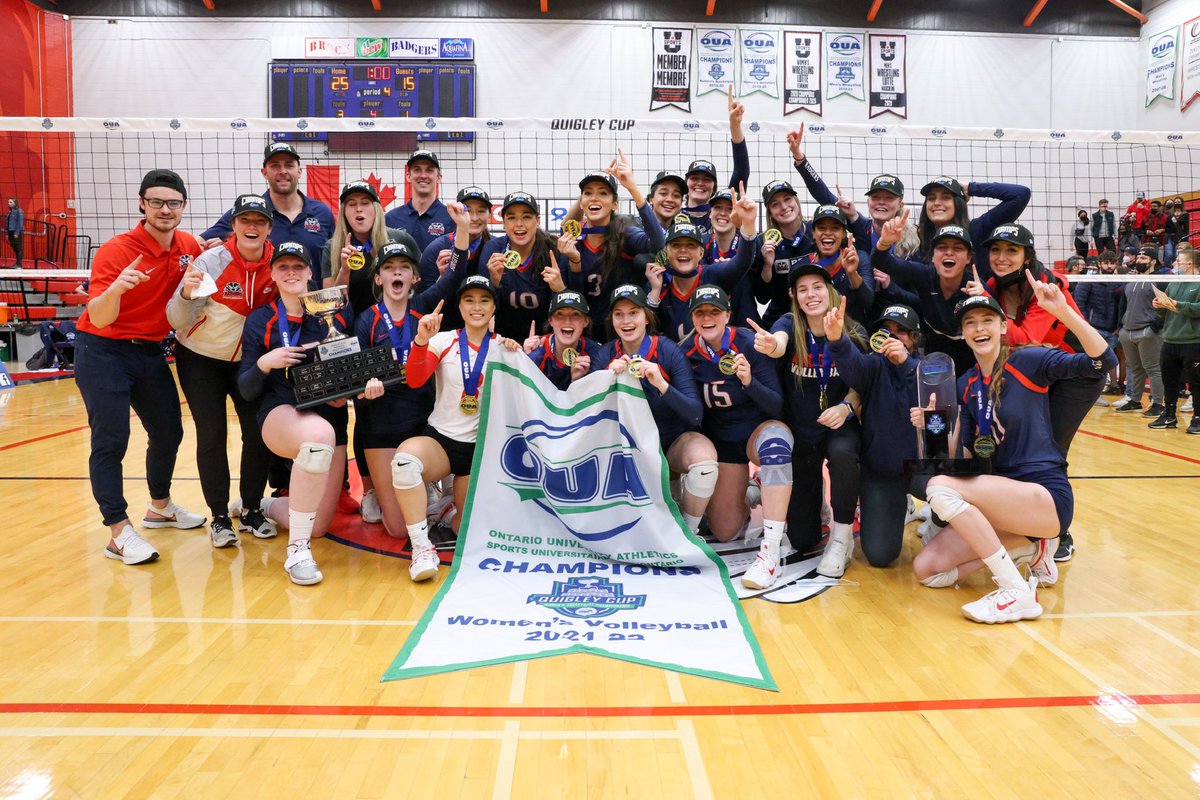 brockbadgers's tweet photo. #BannerSeason

🏆 Women’s Hockey McCaw Cup Champions

🏆 Women’s Volleyball Quigley Cup Champions

🏒Men’s Hockey advance to OUA Semi-finals

🏀Women’s Basketball advance to OUA Semi-finals

🏀Men’s Basketball advance to OUA Semi-finals

🏐Men’s Volleyball hard fought 4th place https://t.co/m0NIEAPIZk