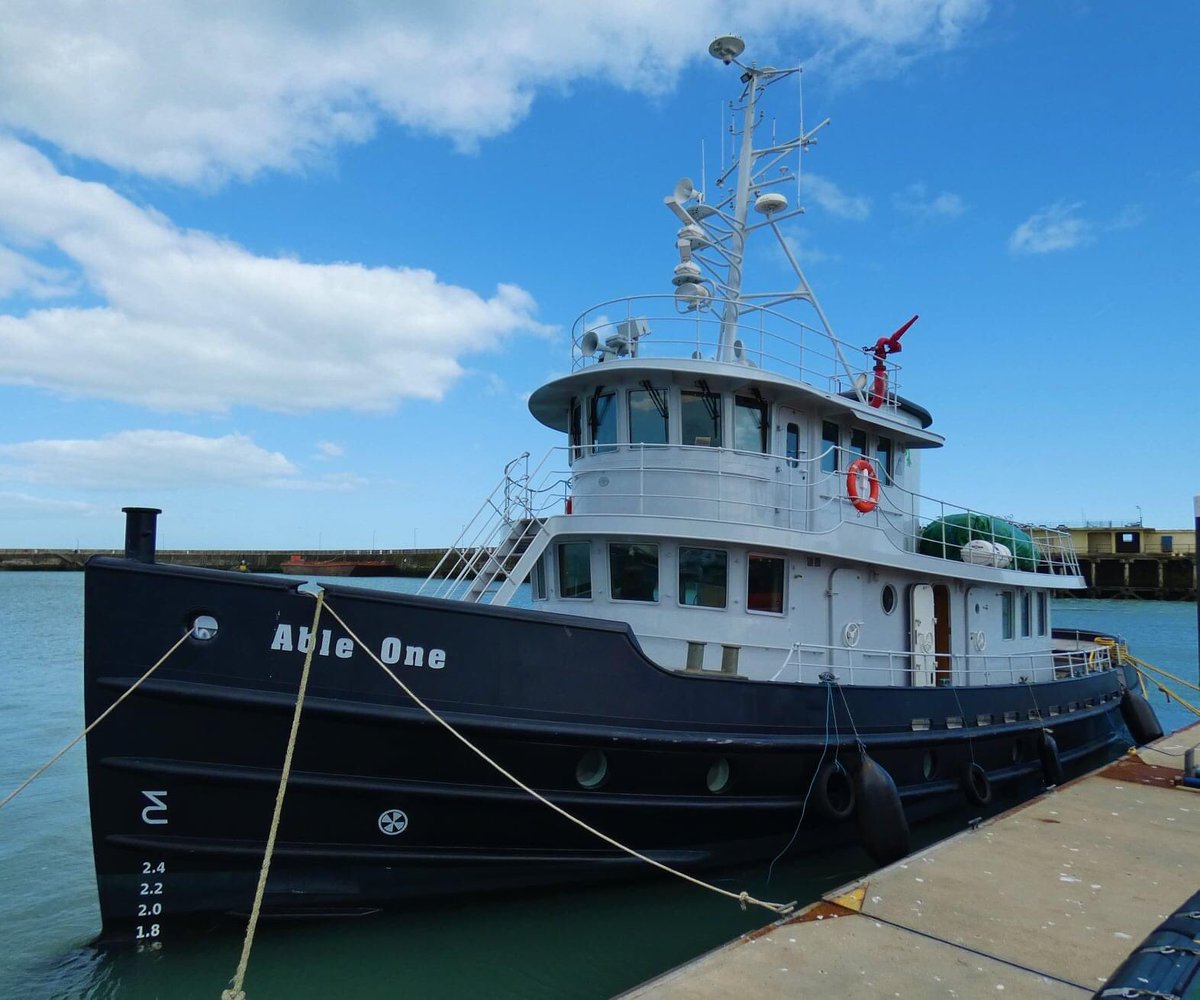 hoffmannoliv1's tweet image. Replica tug 'Able One' seen in 2018 when she called into Ramsgate, Kent. Was fortunate enough to be given a guided tour by the owner. She was built in Whitby in 2016.
