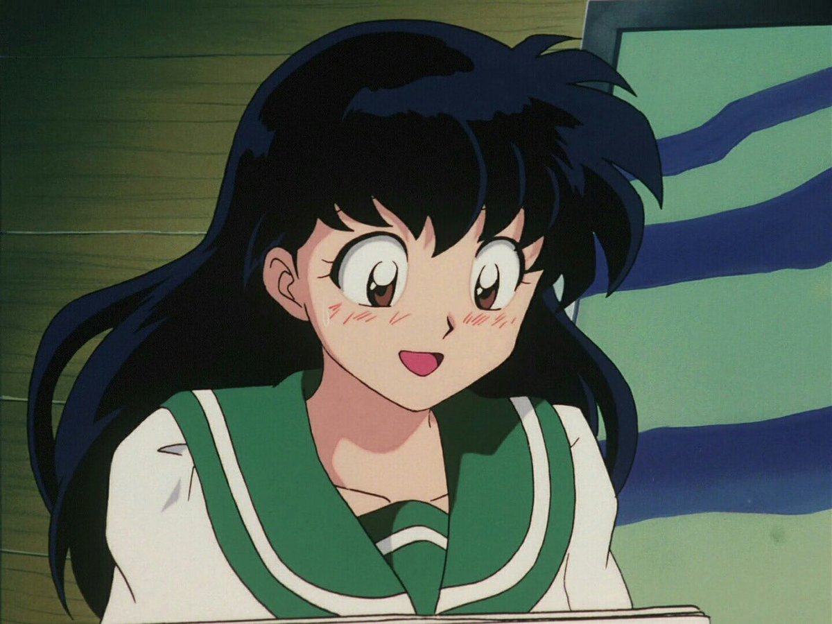 no thoughts just kagome being adorable.