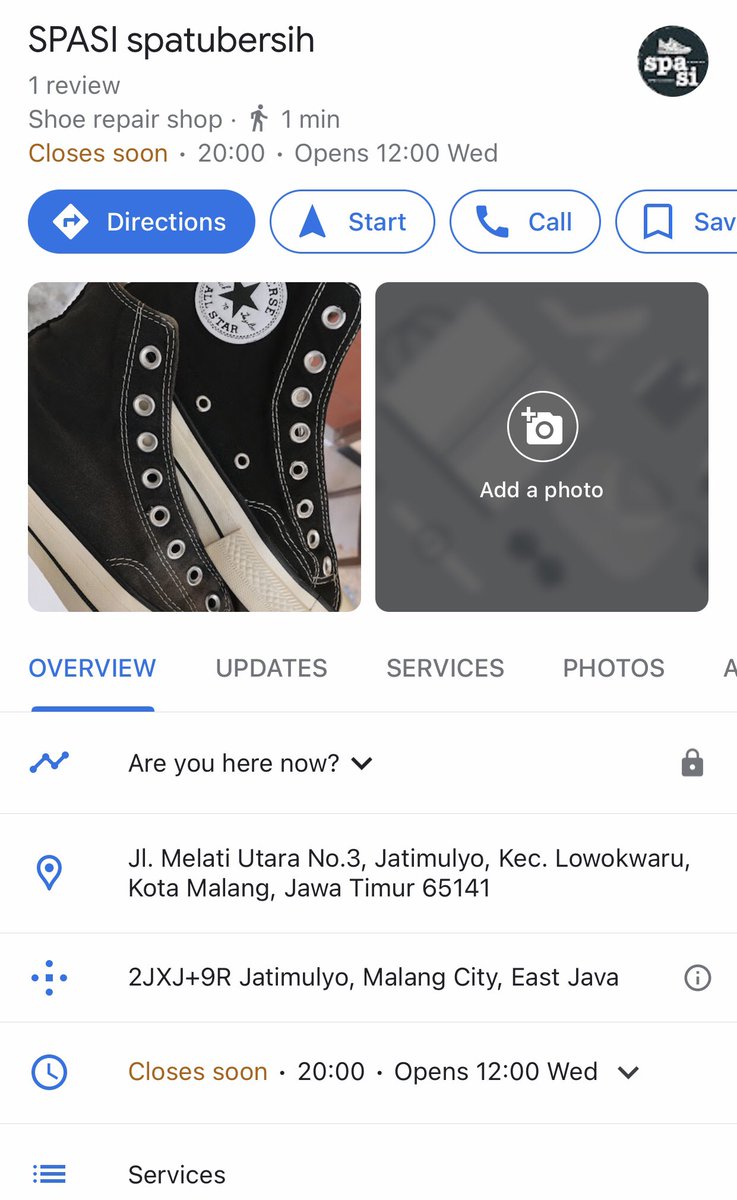 mamanyaau's tweet photo. Skuy..yg punya sepatu-tas-stroller kotor bisa cuci di SPASI aja. 25k sajaaa sepatu kalian bersih dan wangi...
Monggo chat mimin 082140741051
Freeong max.4km dari workshop Jl.Melati Utara no.3 (depan smk yp12) cek GoogleMaps.
@infomalang #pasarmingguinfomalang https://t.co/IchGmo3691