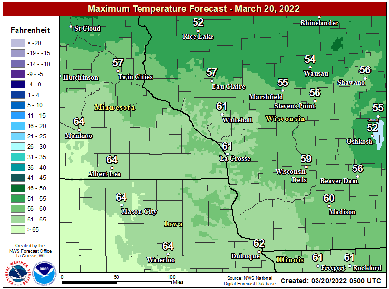 Good Morning SE Minnesota!

This weekend's weather has just been phenomenal.

Brilliant sunshine with highs in the lower 60s

Note there is an increased fire danger.

#MNwx #WIwx #IAwx #RochMN #Minneapolis #Rochester #LaCrosse #Mankato #MasonCity #EauClaire #Austin #AustinMN https://t.co/EpSct29lWv