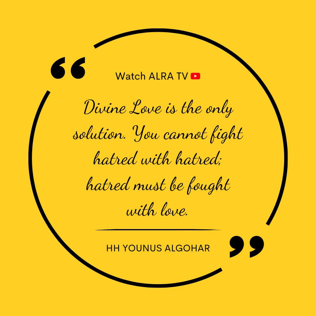 Akram_Syed07's tweet photo. Divine love is the ultimate solution to every situation in life.

#ALRATV #YounusAlGohar #GoharShahi #divinelove #love #divinefeminine #spirituality #god 

Watch ALRA TV 👉https://t.co/fW4tDIRpzb

"Watch Sufi Online with Younus AIGohar" is a daily show aired LIVE at 10 PM UK time https://t.co/xQcmb67lOQ