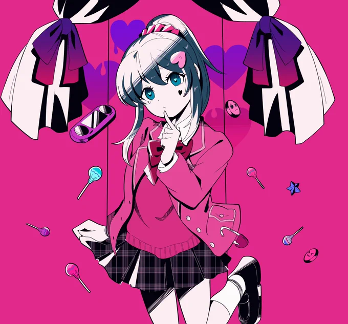 #リプきたキャラx自分好きな曲の絵かく  #ナナピク 
芹沢モモカ×ダーリンダンス(かいりきベア)
リクエストありがとうございました!楽しかった! 