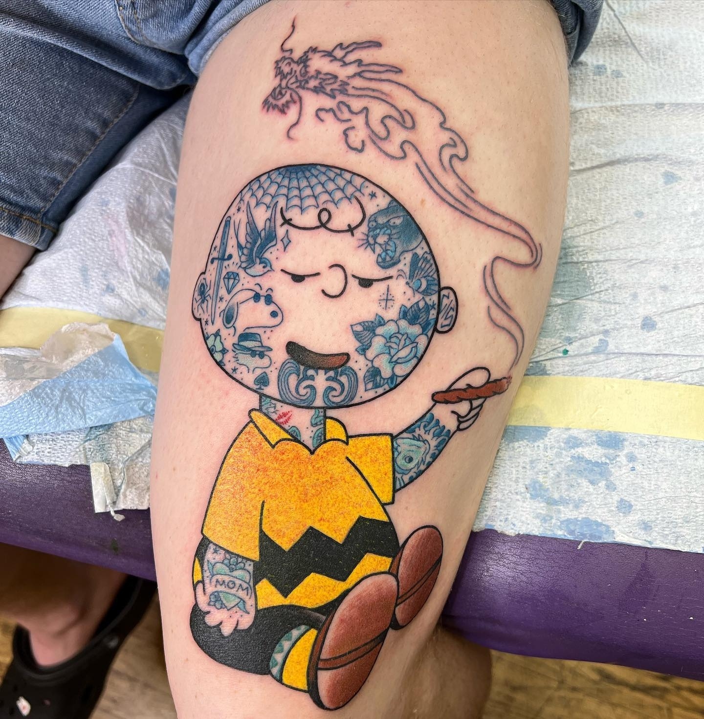 my new snoopy tattoo 