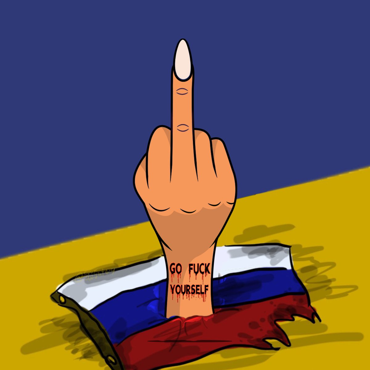 FckUnft's tweet photo. There is no greater cowardice than killing people because of your stupid ego. No flag is big enough to cover the shame of killing innocent people. As a sign of solidarity with the people of Ukraine, we present NFTs for Ukraine's cause. #StopWarInUkraine https://t.co/81JjmL383b https://t.co/H5zgTETDit