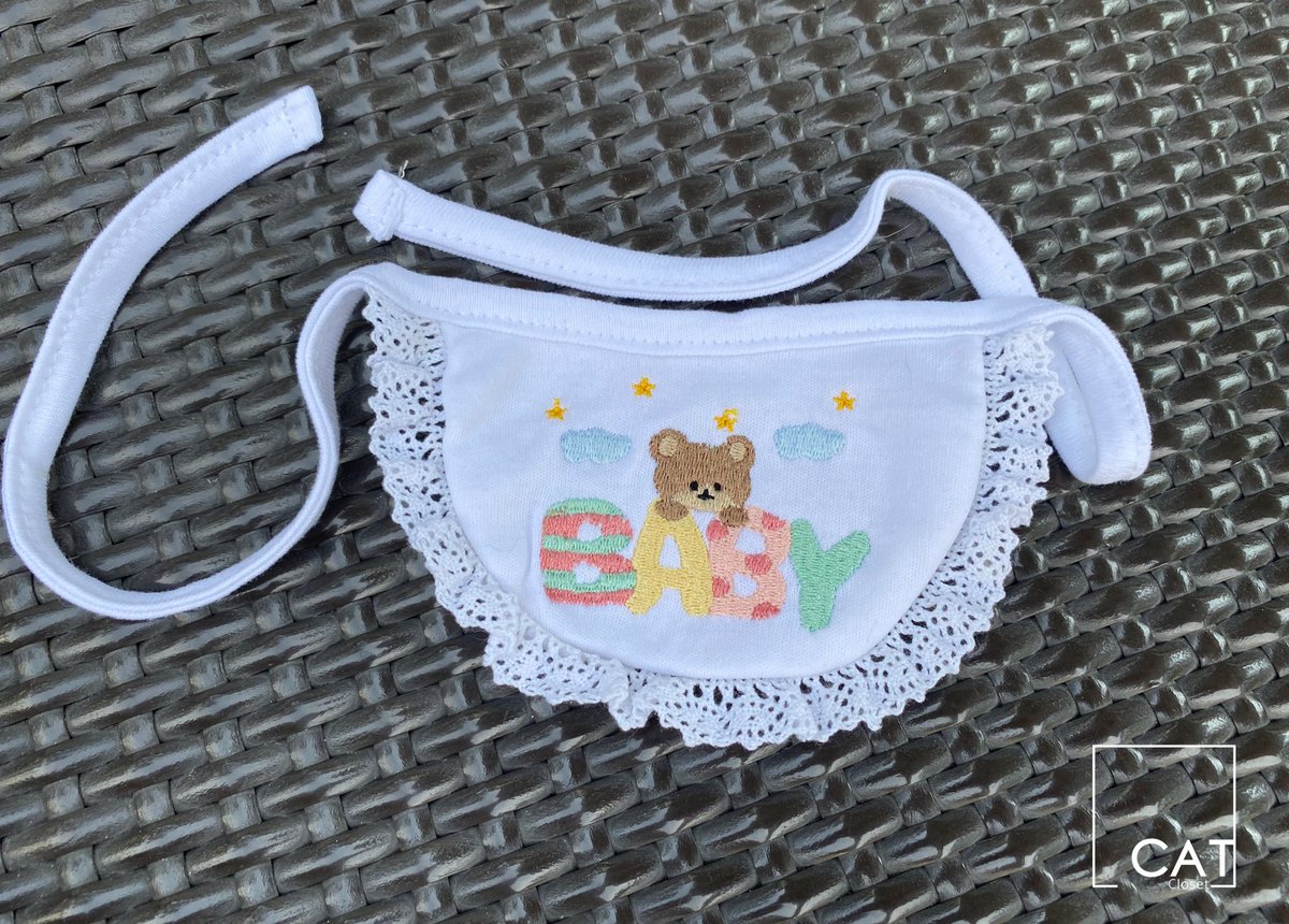 __CatsCloset's tweet photo. 🐈พร้อมส่ง🍒
🎀ผ้ากันเปื้อนน้องแมว
🧸ลาย: น้องหมีฝันดี กับ baby bear 
✨ขนาด : free size 
💸ราคา 150 ฿
📮ค่าส่ง 30/50
#ทาสแมว #ของเล่นแมว #ตลาดนัดแมว #เสื้อผ้าแมว #เสื้อผ้าหมา #อุปกรณ์สัตว์เลี้ยง #ชุดน้องหมา #ชุดน้องแมว #ชุดแมว #ชุดหมา https://t.co/H8LuhMZ8i0