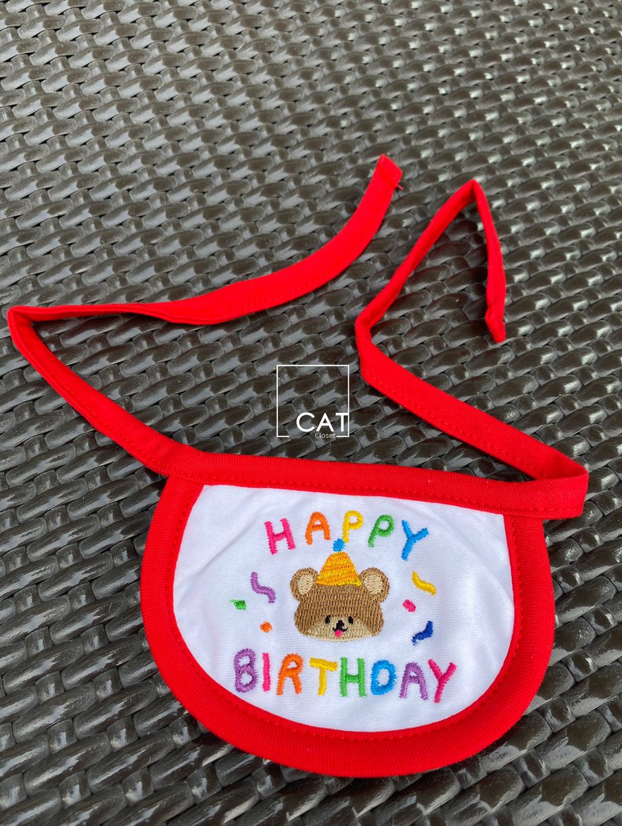 __CatsCloset's tweet photo. 🐈พร้อมส่ง🍒
🎀ผ้ากันเปื้อนน้องแมว
🧸ลาย: น้องhappy birthday 🎂 
✨ขนาด : free size 
💸ราคา 150 ฿
📮ค่าส่ง 30/50
#ทาสแมว #ของเล่นแมว #ตลาดนัดแมว #เสื้อผ้าแมว #เสื้อผ้าหมา #อุปกรณ์สัตว์เลี้ยง #ชุดน้องหมา #ชุดน้องแมว #ชุดแมว #ชุดหมา https://t.co/mzJ9ZcwtC0