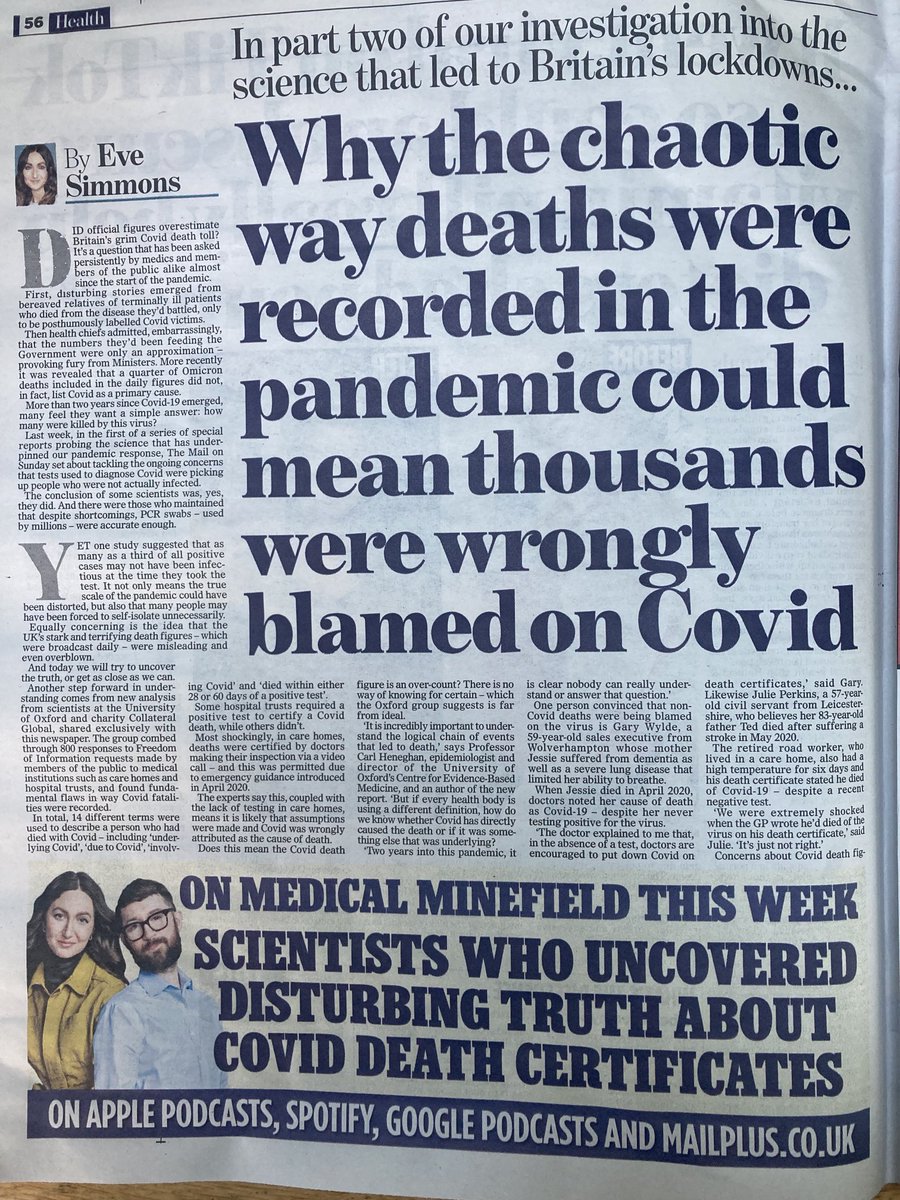 Mail on Sunday today: