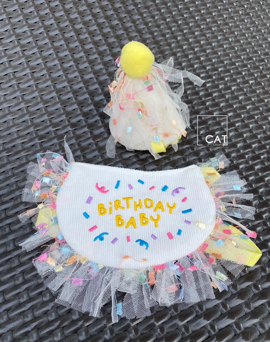 __CatsCloset's tweet photo. 🐈พร้อมส่ง🍒
🎀ผ้ากันเปื้อนน้องหมาน้องแมว + หมวก 
🧸ลาย: happy birthday 🎂 
✨ขนาด : free size 
💸ราคา 280 ฿
📮ค่าส่ง 30/50
#ทาสแมว #ของเล่นแมว #ตลาดนัดแมว #เสื้อผ้าแมว #เสื้อผ้าหมา #อุปกรณ์ส���ตว์เลี้ยง #ชุดน้องหมา #ชุดน้องแมว #ชุดแมว #ชุดหมา https://t.co/eK4LawdXBW