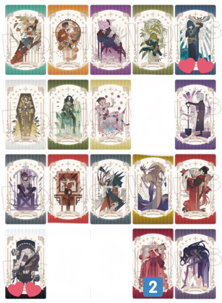 IdentityV 第五人格 探鉱者 傭兵 納棺師 占い師 などまとめ売り IdentityV 第五人格 探鉱者 傭兵 納棺師 占い師 などまとめ売り
