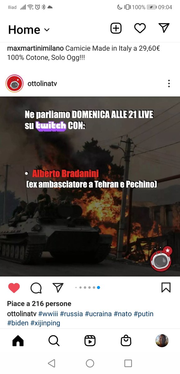 ottolinatv's tweet photo. Stasera alle 21 con Alberto Brandanini #labolla su @ottolinatv 7/7 #war #WWIII https://t.co/cPrVZYiiSb
