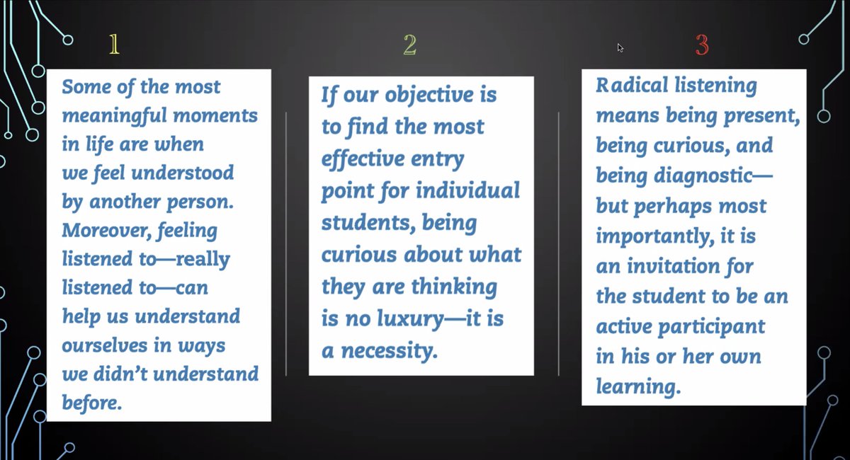 ChaptersInt's tweet image. Radical Listening @danfeigelson in conversation with @KathyCollins15 Which Quote resonates with you. #ChaptersConnect