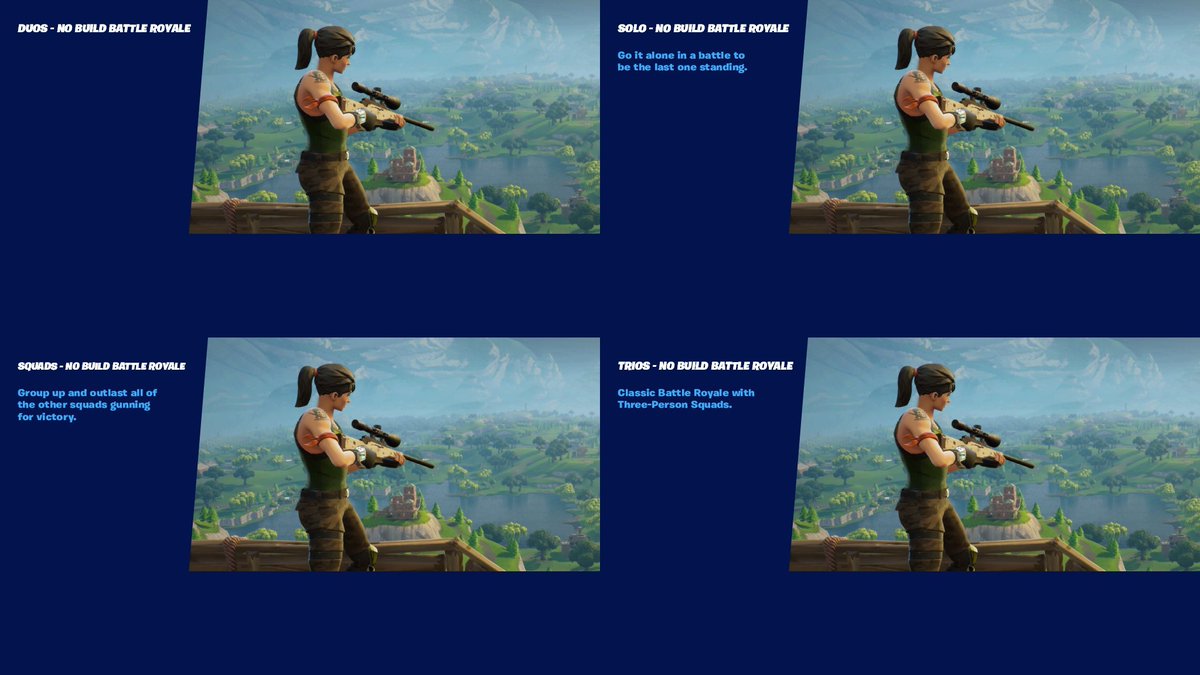 IceMonkeyFR's tweet photo. The No Build gamemode appears to finally be finished! 
#FortniteLeaks #Fortnite https://t.co/yzfRJjX2R1