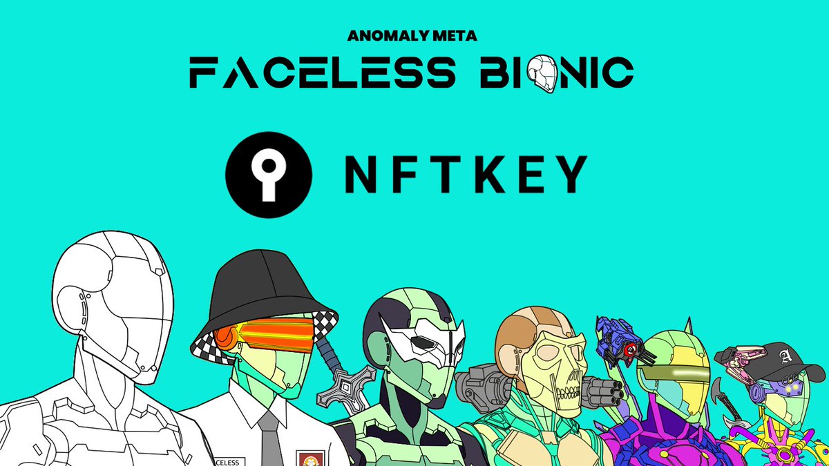 anomalymeta's tweet photo. Discover, buy, sell and bid 10.000 collectible Faceless Bionic on @NFTKEY marketplace on Polygon Network

#facelessbionic #nft #polygon #nftkey #anomalymeta https://t.co/uO3VY7YKcl