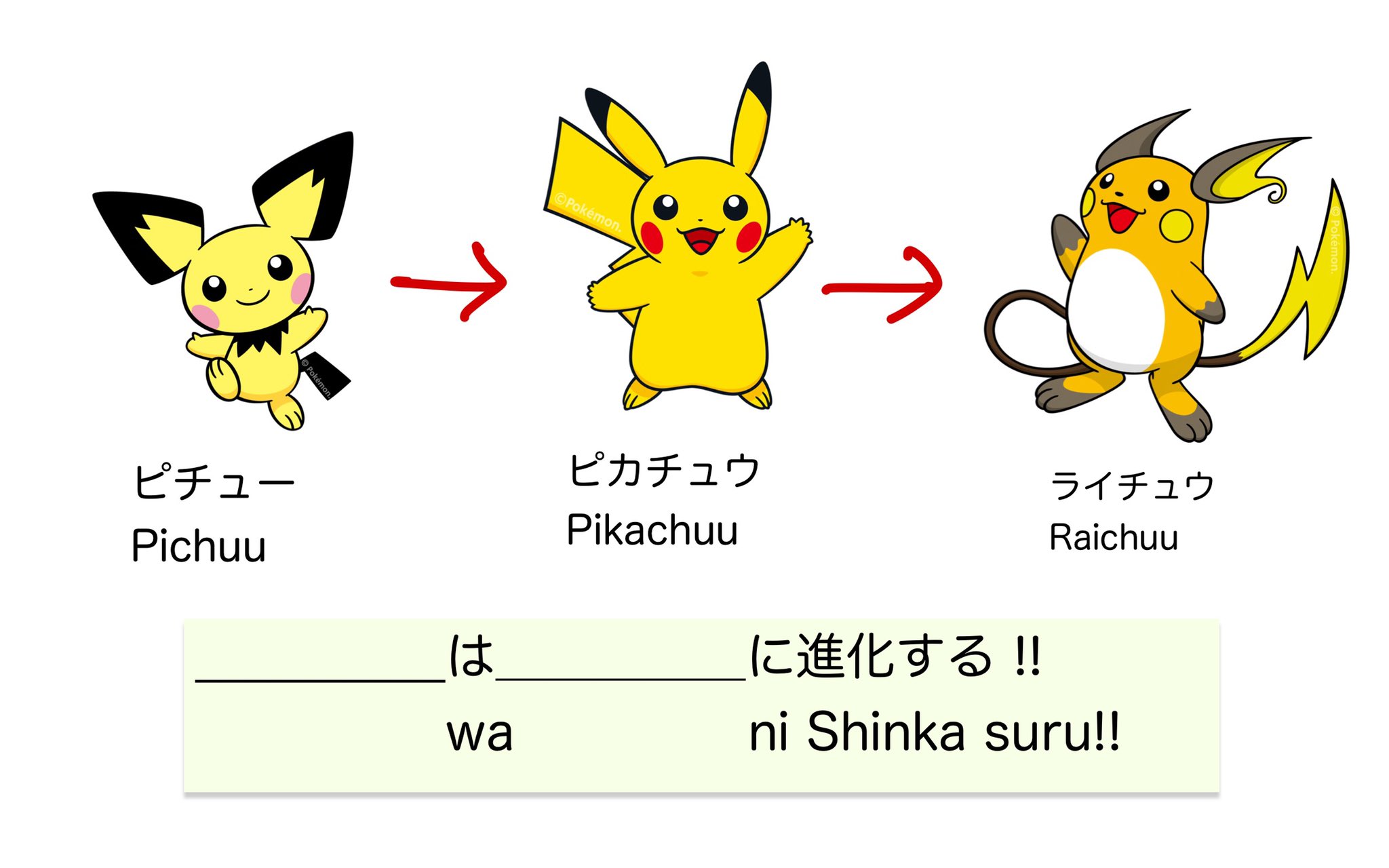 Jenny 6レッスン終了 休憩がない3連続声枯れた 今日は全員ポケモン大好きキッズだったので 何回も何回も進化させました 6レッスンが準備の限界な気がする ビールのも ポケモンのフリー素材使ってます T Co Myi2ssfpxw Italki