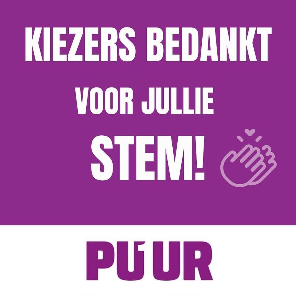 Beste Noordwijkers, Noordwijkerhouters en Zilkers bedankt voor jullie stem!
Wij gaan ons de komende 4 jaar weer hard inzetten voor de belangen van onze inwoners, onze gemeente💪. Dank voor het vertrouwen en jouw steun💜 #startpuur #Noordwijk #noordwijkerhout #dezilk