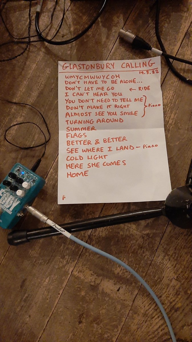 Thankyou Glastonbury Calling @glastonburycall and all who came along.Tahnks as always to my old friend @billyshinbone #bass #backingvocals A splendid evening, loved it! #setlist