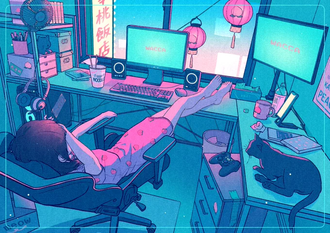 #三連休フォロワーさんが増える 
#illustration 

お顔が見えません的なイラストを描いています🙃 