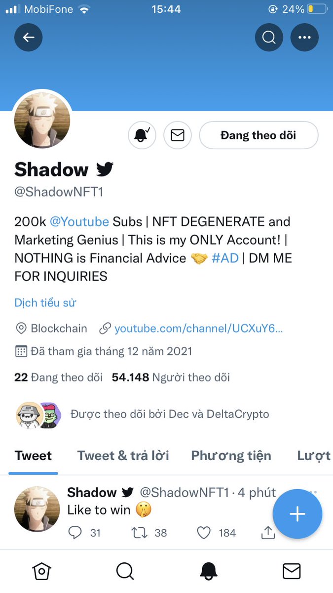 yeeOdee312's tweet photo. @tammyforla @ShadowNFT1 Done sir https://t.co/fqqjKSbUwm