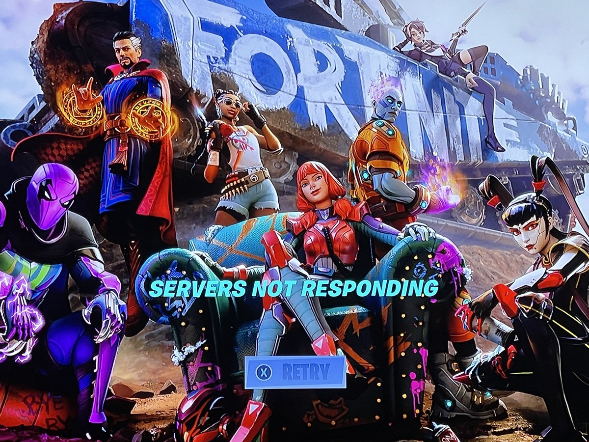 BossWhiz's tweet photo. Just like every season #fortnite never on time and saying all systems operational but unable to access any content of game!! Smh just jokes!! @EpicGames #fornite season 3 chapter 2 https://t.co/MT9GxjoNYO
