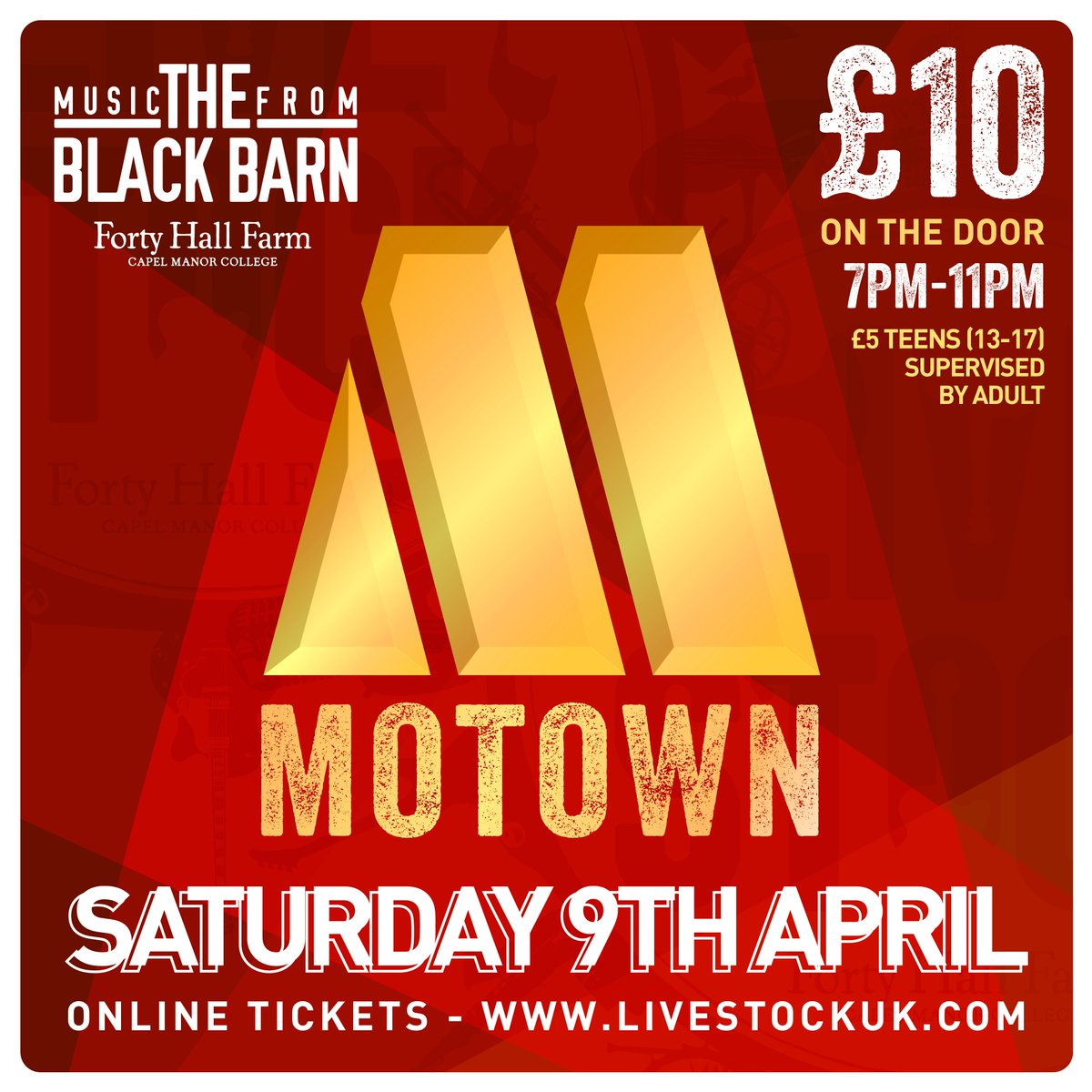 For Music from The Black Barn in April, we will send you dancing into summer with the fantastic Motown Band. If you were at our first show out of lockdown or the Christmas party in 2019, you know you don't want to miss this. buytickets.at/livestockmusic… #LivetockMusic #TheBlackBarn