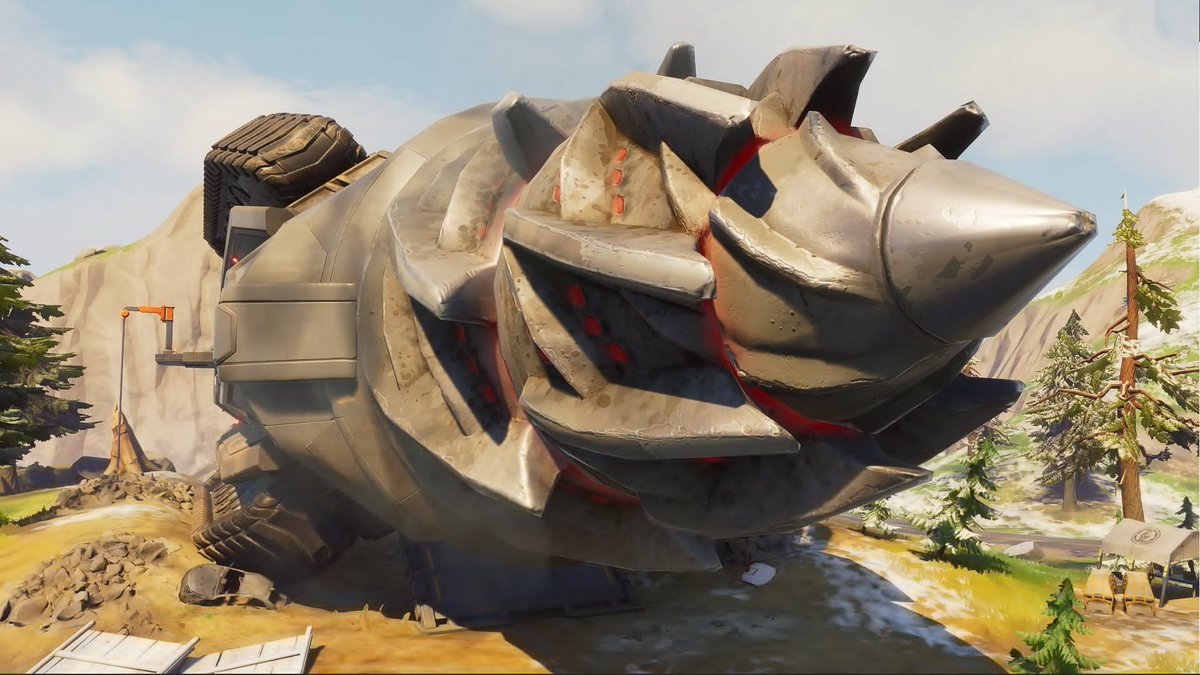IceMonkeyFR's tweet photo. Pictures of the new drill at the Cavern! #FortniteLeaks #Fortnite https://t.co/3rnE7KlQKG