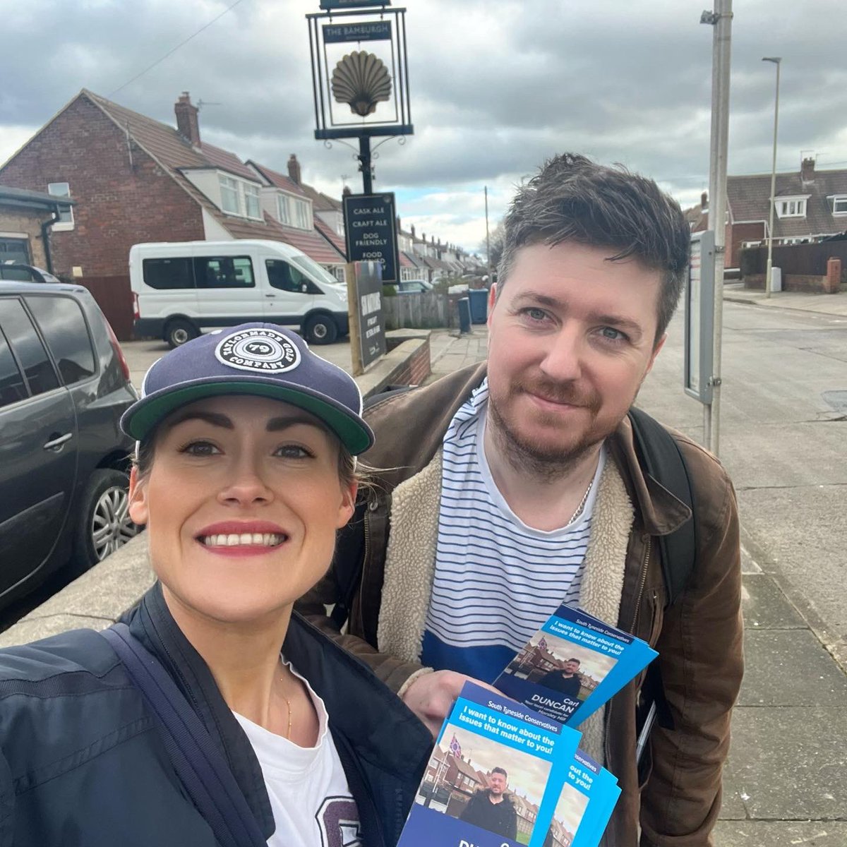 SouthTyneCons's tweet photo. Great day in Horsley Hill with Carl Duncan!

Residents are realising it’s entirely possible for Tories to win here! We just need people to Go Out To Vote! #gotv https://t.co/NOwvBUinnS