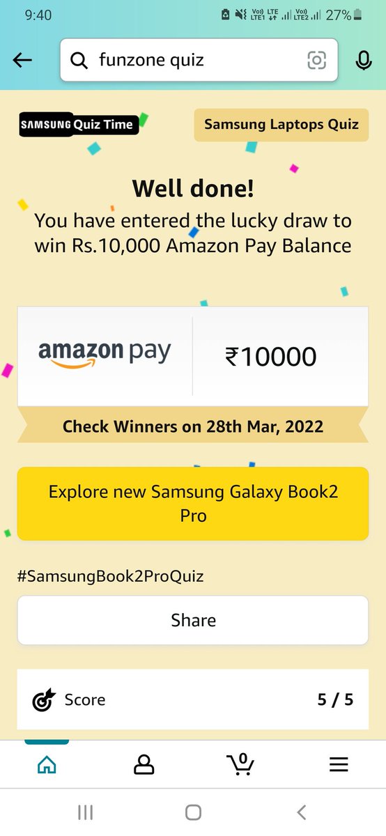Gajanan03140450's tweet image. #AmazonIndia
@amazonIN
#SamsungBook2ProQuiz