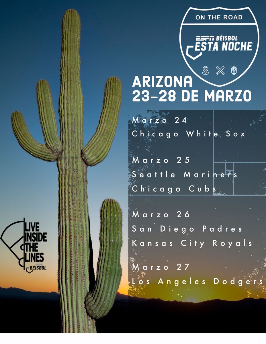 EJerezESPN's tweet photo. Haciendo maletas para la semana que viene contarles las mejores historias de #PrimaveraESPN desde Arizona. Estén pendientes en todas nuestras plataformas digitales. #DQNO https://t.co/CaBsas0eGj