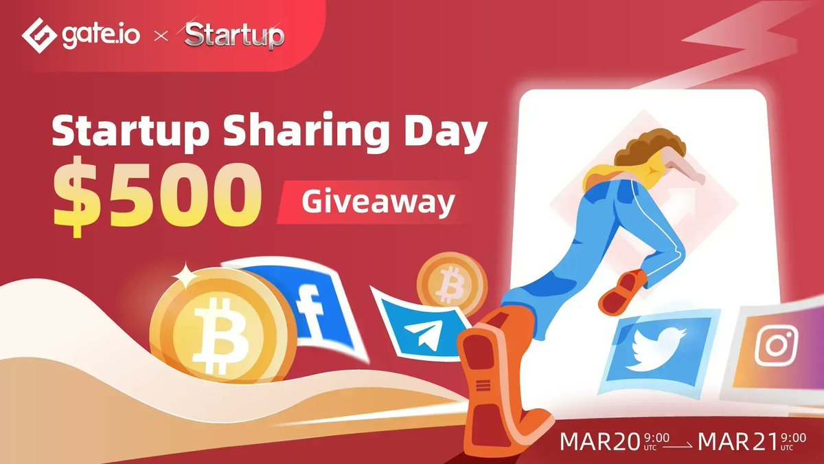 Gate's tweet photo. 🎉#Startup Sharing Day: Take a screenshot of your participation history and win prizes! 💰

✅Tweet it with #gateiostartup, and tag @gate_io
 or
✅Share it in Crypto groups/channels

🧧50 lucky users will win $10 each
▶️Participate：https://t.co/yiTagblxWH

#Gateio #startup https://t.co/tzgsBXZIyP