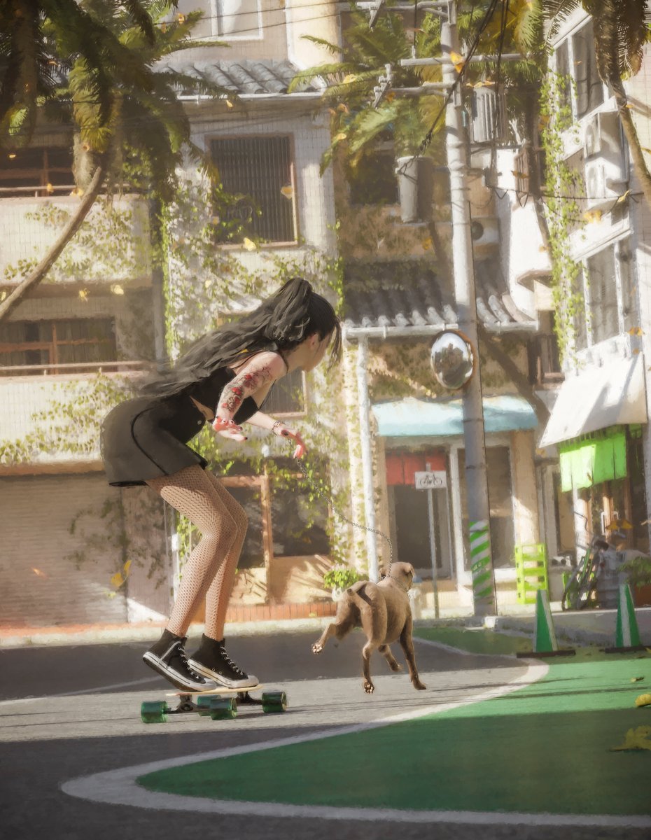 rvregraphics's tweet photo. 🌿PAWS &amp; WHEELS🌿

New warm artwork is available at @foundation✨

This time I decided to take you for a ride through the warm and cozy streets, let's take a look at this cuteness together🎬👇

https://t.co/L4Xga0fohm

#anime #3dart #nftart #foundation #cryptoart #cozy https://t.co/auPzTofzkH