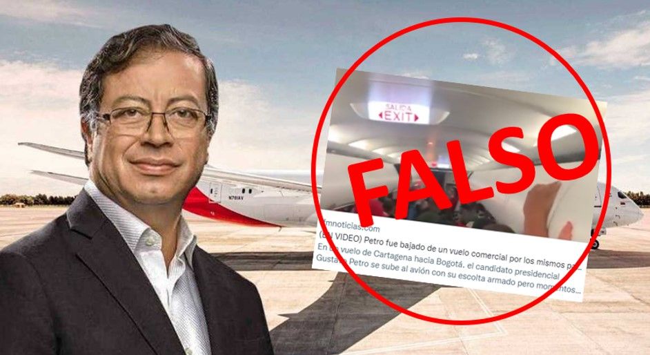 HumanaNoticias's tweet photo. #HumanaCheck | A través de un video en redes usuarios señalaron que @PetroGustavo había sido abucheado y obligado a salir de una aeronave, sin embargo el candidato del Pacto Histórico desmintió el hecho.
https://t.co/VNFK0dl4Oe https://t.co/2ivpWWhzMu