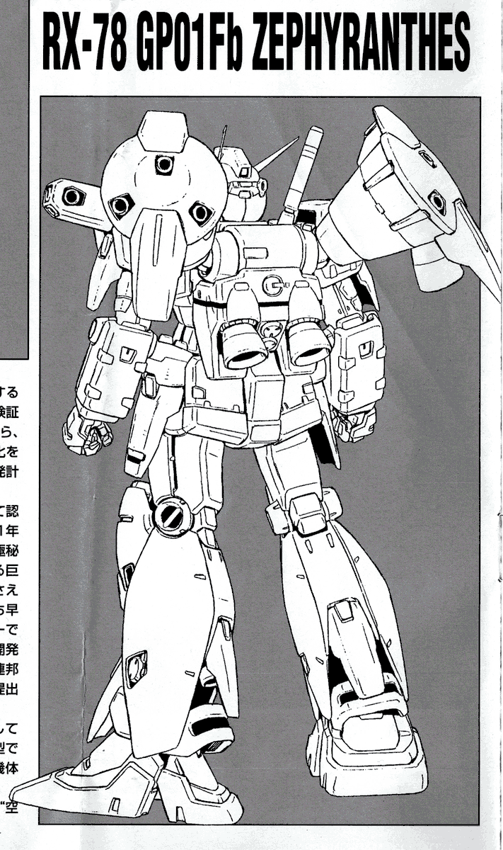 pics from the instruction manual of my GP01-Fb model kit because they absolutely rule 