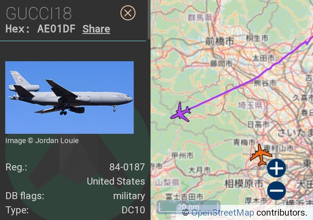 Predator20211's tweet photo. KC-10エクステンダー
グッチ通過
#AE01DF
#横田基地 #嘉手納基地 https://t.co/8iXrVv0W7c
