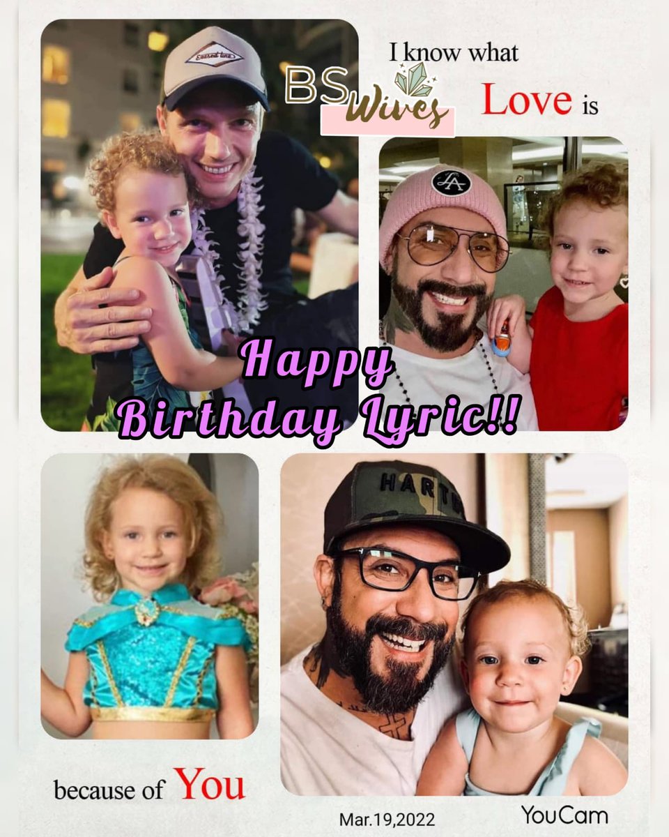 BswivesClub's tweet photo. El 19 de Marzo fue el cumple de esta hermosa niña Lyric!! we love you we hope you have a nice day Happy birthday !! @aj_mclean @nickcarter @rochelle_deanna https://t.co/7XsuaeXm3J