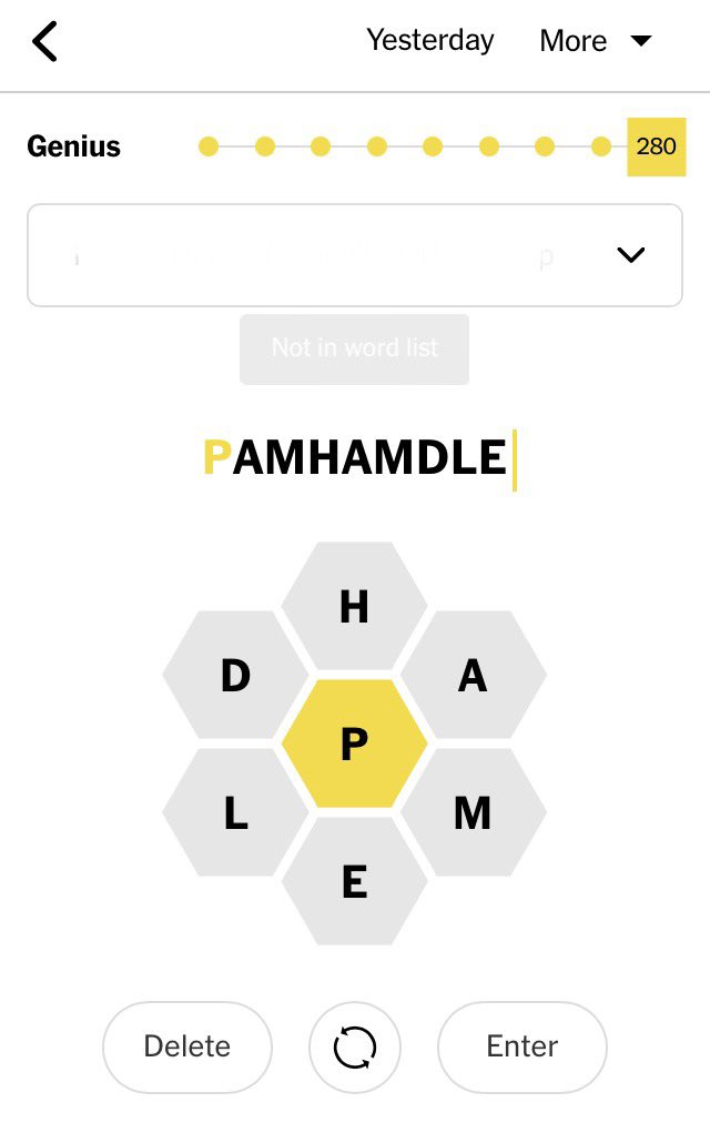 dewordler's tweet photo. Mear visiom mo good. Meed mew lemses desigmed for pamgrans…#Nytspellingbee https://t.co/DtMmt1k2Wv