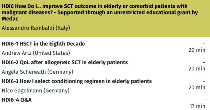 NicoGagelmann's tweet photo. Number of allogeneic transplant in the elderly is growing significantly, while indication and management remains quite delicate. Thrilled ride through geriatric assessments, psychologic &amp; conditioning aspects etc. in our on-demand @TheEBMT educational session at #EBMT22. https://t.co/l38CFwsQon
