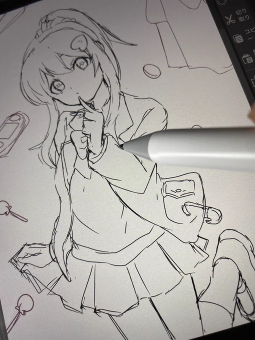 描いてます、お待ちを～ 