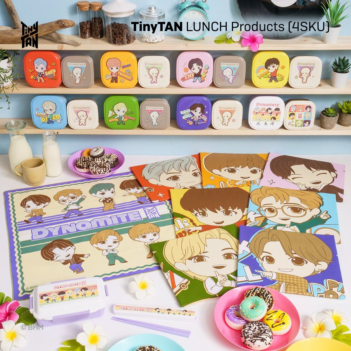 TinyTANofficial's tweet photo. [February 2022] Newly Launched Licensed Products!
TinyTAN ＠oshi_tsushin Bathbomb and Lunch Products available in Japan https://t.co/5EFP0FFLtj