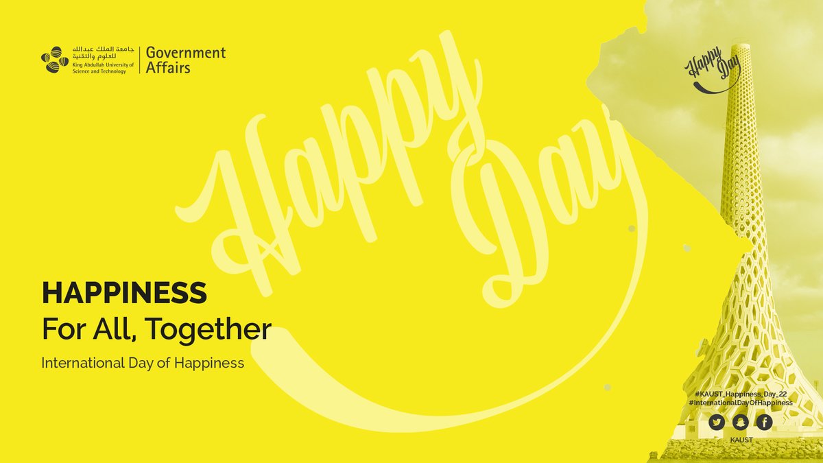 KAUST_News's tweet photo. #KAUST wishes you a happy day.
#KAUST_Happiness_Day_22
#InternationalDayOfHappiness https://t.co/zqO1pKsgaH