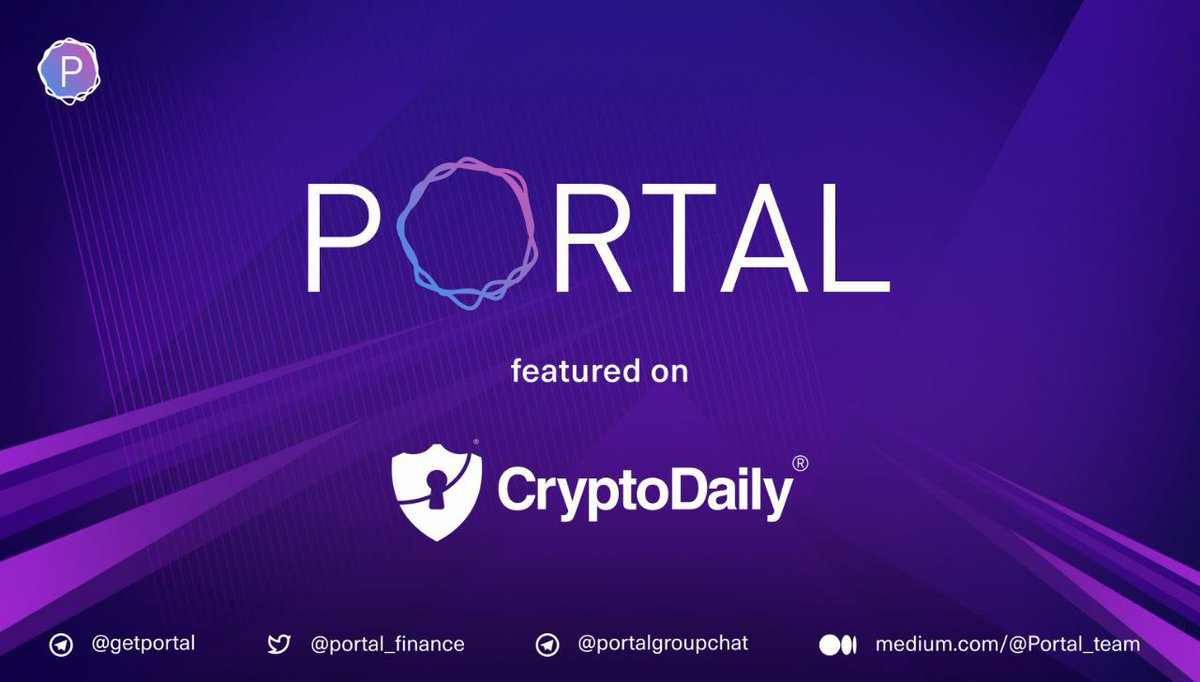 PortaltoBitcoin's tweet photo. 🚀 Crypto Daily Covers Portal DeFi.

Explaining the importance of Financial Censorship for a better global economy, @cryptodailyuk, a leading crypto news site, sheds light on #Portal’s crucial contribution in achieving this future. 

📖 Read more: https://t.co/N7IrD42SMA https://t.co/04eBpXpBDM