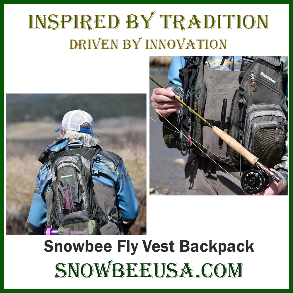 Fly Vest Backpack for a Great Day on the Water 
rear backpack offers ample storage for the roving, mobile angler
snowbee-usa.com/collections/ba…
via @snowbeeUSA 
:
#flyfishing #flyfishinggear #onthefly #flytying #backpack #flyfishingvest #outdoorgear #backcountryfishing #nymphfishing