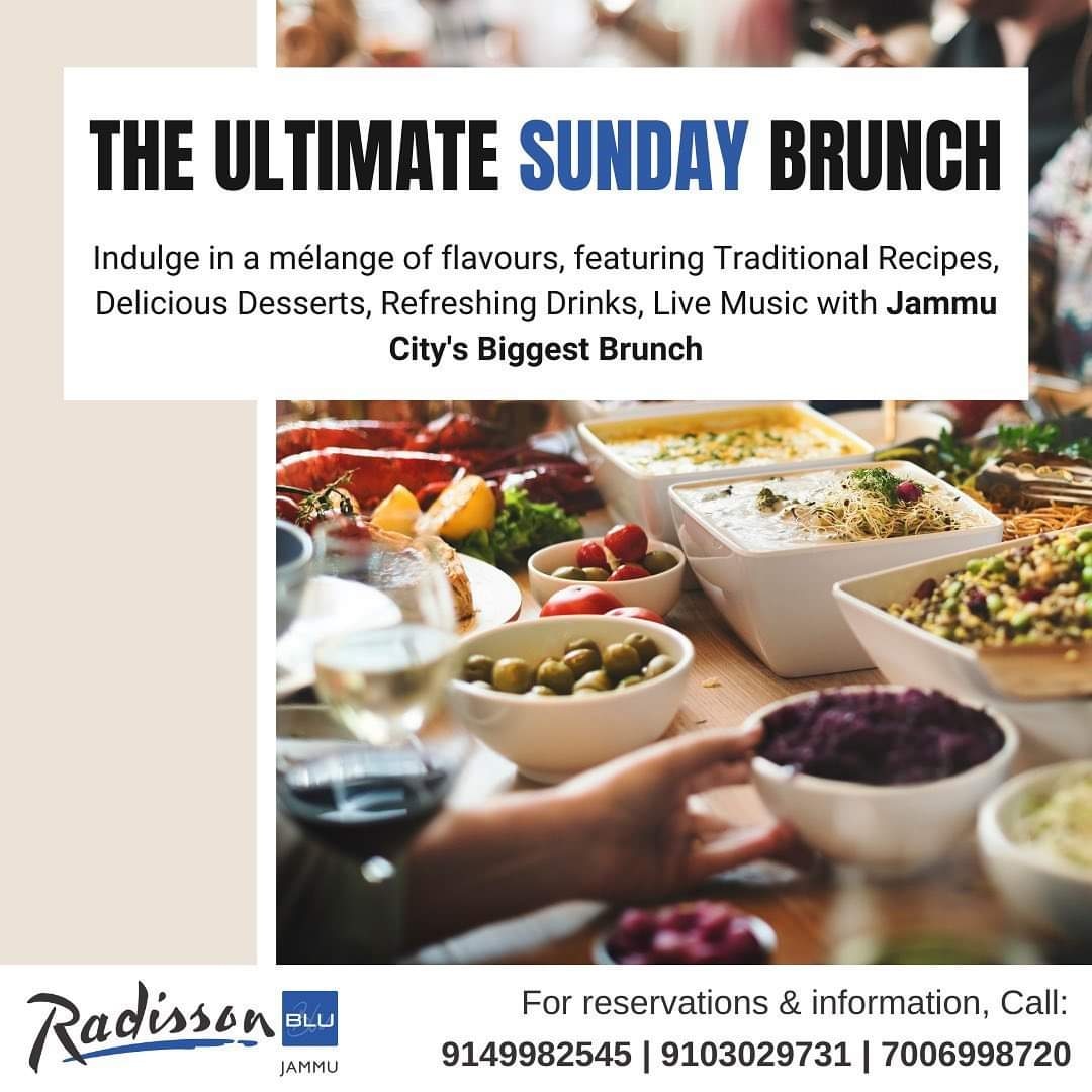 RadissonJammu's tweet photo. Experience the Biggest Buffet in the town. Beverage along with buffet gives an ultimate happiness. Also enjoy the Live music with the best performers of J Town.
Contact us at : 9149982545 / 9103029731 / 7006998720 https://t.co/caVk0J1Dww