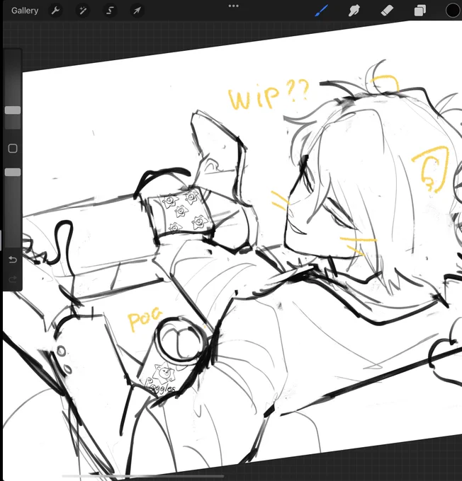 dis def the last time I'm drawing at 6am my eyes sting (again) ok gn 