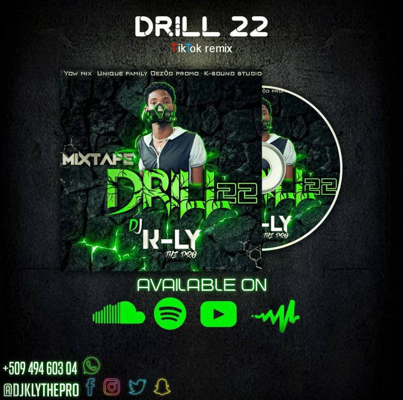🚨🚨NEW MIXTAPE DRILL🚨🚨 BY DJ K-LY THE PRO AVAILABLE EVERYWHERE
 60% REMIX TIKTOK FEAT POP SMOKE, LIL T JAY, JACKBOY, KING VONG... ENJOY🎧 AND DON'T FORGET FOLLOW @djklythepro ON INSTAGRAM
