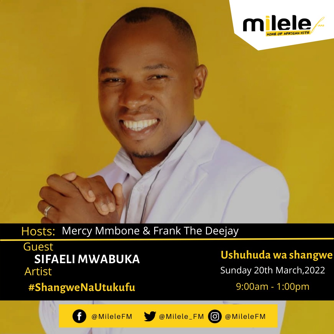 MmboneMercy1's tweet photo. Leo hii kwenye #ShangweNaUtukufu tutakuwa nao @SifaeliMwabuka na @EmmyKosgei  usikose kusikiliza shuhuda zao ndani ya @Milele_FM https://t.co/p8rxbCo7ZP