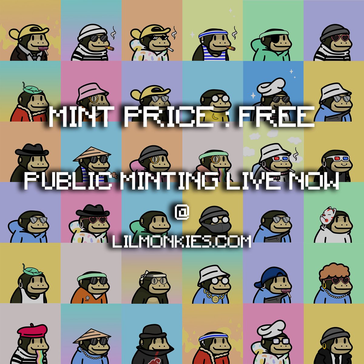 FREE MINTS LIVE NOW 👇

lilmonkies.com